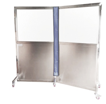 X-ray Protective Device -MOBILE BARRIERS-DOUBLE (HALF TRANSPARENT)